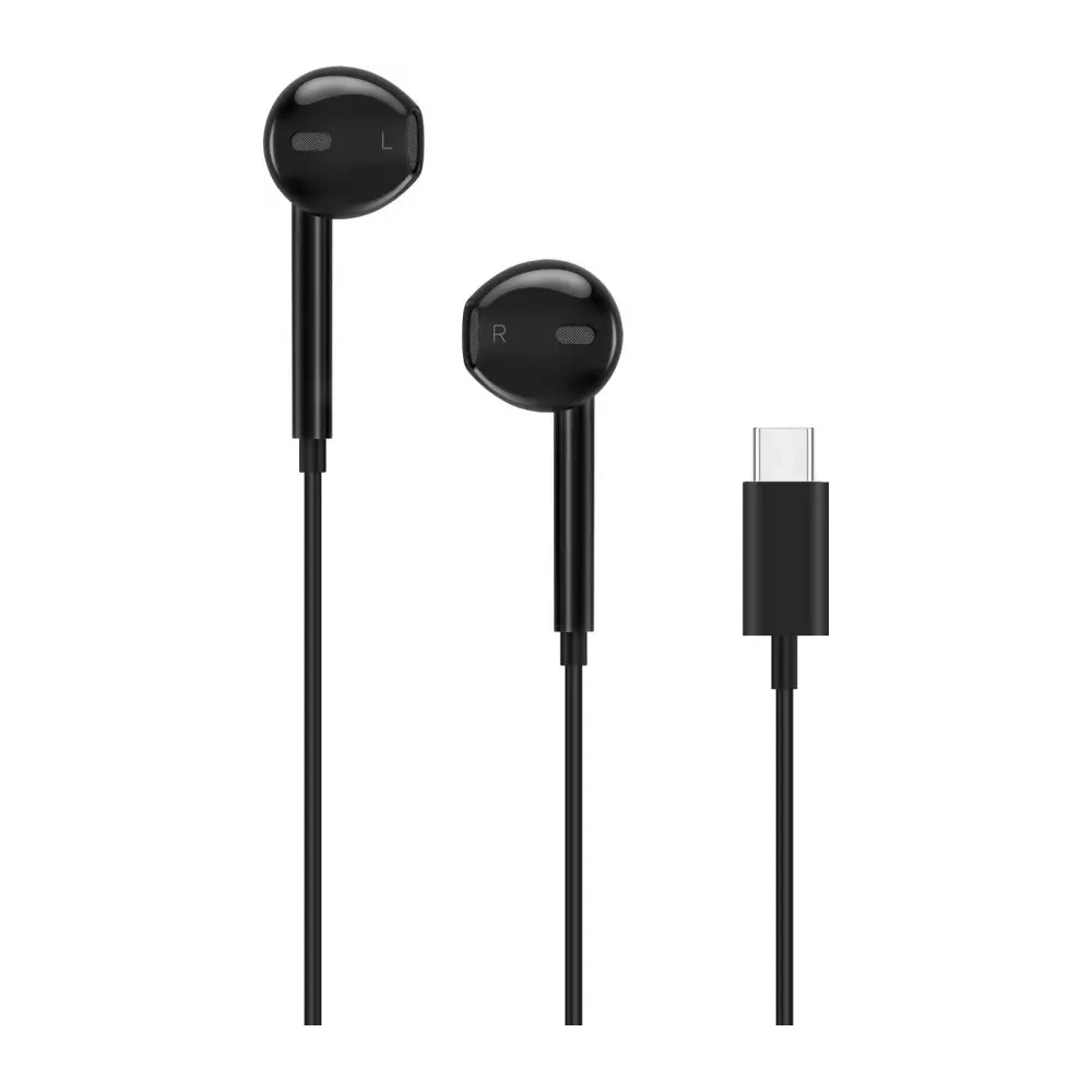 Słuchawki przewodowe Tech-Protect Ultraboost USB-C Earphone Core Black