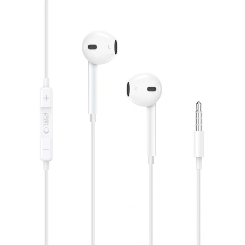 Kup Słuchawki przewodowe Tech-Protect Ultraboost Jack 3.5mm Earphone Core White - THP4153 - {ean13} - Sklep Home Screen