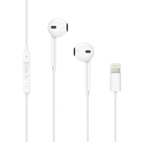 Kup Słuchawki przewodowe Tech-Protect Ultraboost Lightning Earphone Core White - THP4154 - {ean13} - Sklep Home Screen