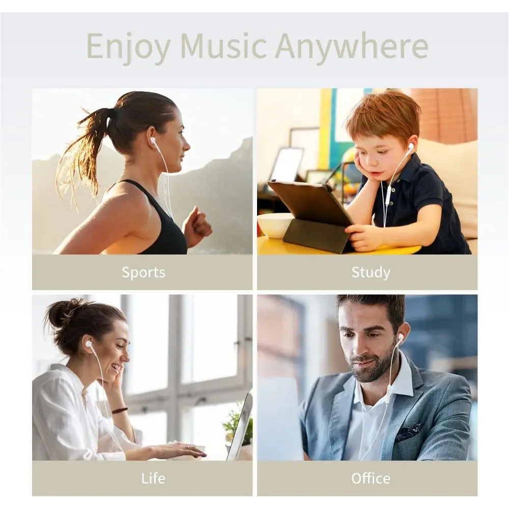 Słuchawki przewodowe Tech-Protect Ultraboost Lightning Earphone Core White