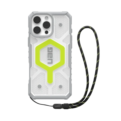 Kup UAG Urban Armor Gear Pathfinder Clear MagSafe Bundle für Apple iPhone 16 Pro Max (aktiv neon / graphit-schwarz) - UAG1539 - {ean13} - Sklep Home Screen