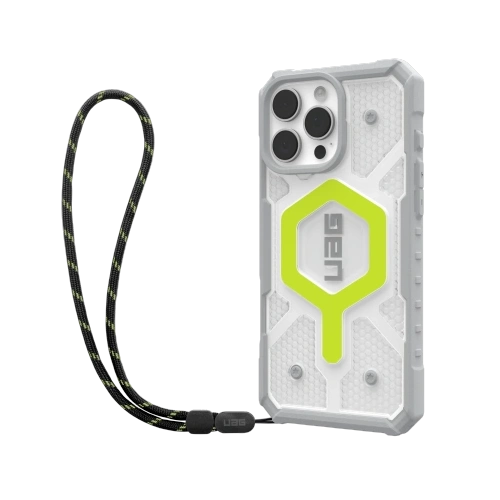 Kup UAG Urban Armor Gear Pathfinder Clear MagSafe Bundle für Apple iPhone 16 Pro Max (aktiv neon / graphit-schwarz) - UAG1539 - {ean13} - Sklep Home Screen