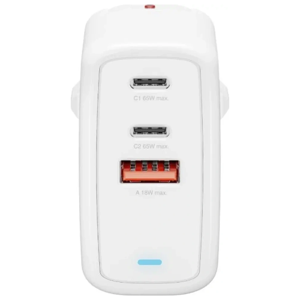 Ładowarka sieciowa 4smarts Flex 65W USB-A, 2xUSB-C biały