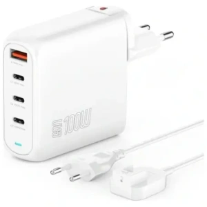 Buy 4smarts Flex Pro 100W USB-A, 3xUSB-C power charger white - 4SMR80 - {ean13} - Home Screen Store Europe