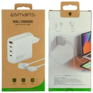 Buy 4smarts Flex Pro 100W USB-A, 3xUSB-C power charger white - 4SMR80 - {ean13} - Home Screen Store Europe