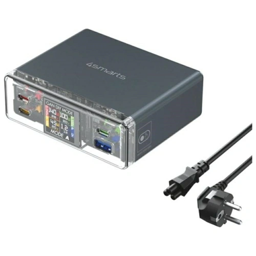 Kup 4smarts Lucid 300W Ladegerät mit DIY-Modus grau - 4SMR83 - {ean13} - Sklep Home Screen