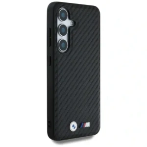 Buy BMW Leather Carbon MagSafe Samsung Galaxy S25+ Plus black - BMW823 - {ean13} - Home Screen Store Europe
