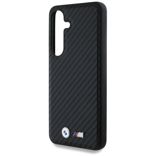 Kup Etui BMW Leather Carbon MagSafe do Samsung Galaxy S25+ Plus czarny - BMW823 - {ean13} - Sklep Home Screen
