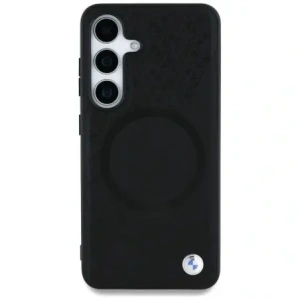 Buy BMW Leather Half Textured MagSafe Samsung Galaxy S25 black - BMW824 - {ean13} - Home Screen Store Europe