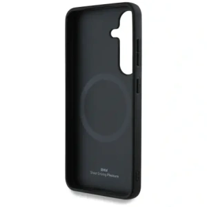 Buy BMW Leather Half Textured MagSafe Samsung Galaxy S25 black - BMW824 - {ean13} - Home Screen Store Europe