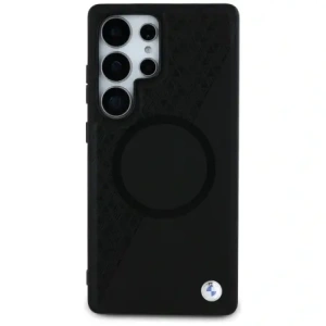 Kup BMW Piele Texturată Parțial MagSafe Samsung Galaxy S25 Ultra negru - BMW825 - {ean13} - Sklep Home Screen
