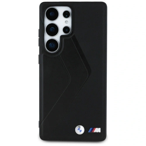 Kup BMW Leder Übergroße Streifen MagSafe Samsung Galaxy S25 Ultra schwarz - BMW827 - {ean13} - Sklep Home Screen
