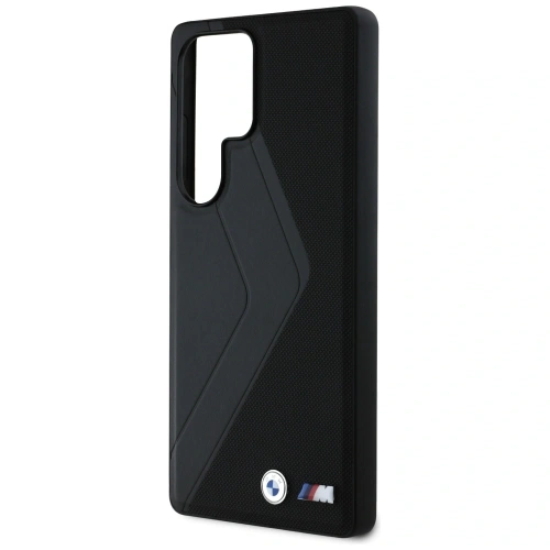 Kup BMW Leder Übergroße Streifen MagSafe Samsung Galaxy S25 Ultra schwarz - BMW827 - {ean13} - Sklep Home Screen