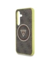 Kup Etui Guess 4G Glitter Triangle Buttons MagSafe do Samsung Galaxy S25 brązowy - GUE4554 - {ean13} - Sklep Home Screen