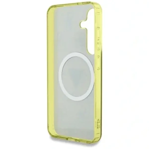 Kup Etui Guess 4G Glitter Triangle Buttons MagSafe do Samsung Galaxy S25 brązowy - GUE4554 - {ean13} - Sklep Home Screen