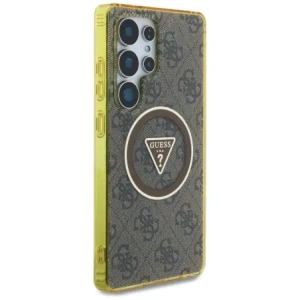 Buy Guess 4G Glitter Triangle Buttons MagSafe Samsung Galaxy S25 Ultra brown - GUE4555 - {ean13} - Home Screen Store Europe