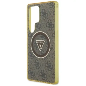 Buy Guess 4G Glitter Triangle Buttons MagSafe Samsung Galaxy S25 Ultra brown - GUE4555 - {ean13} - Home Screen Store Europe