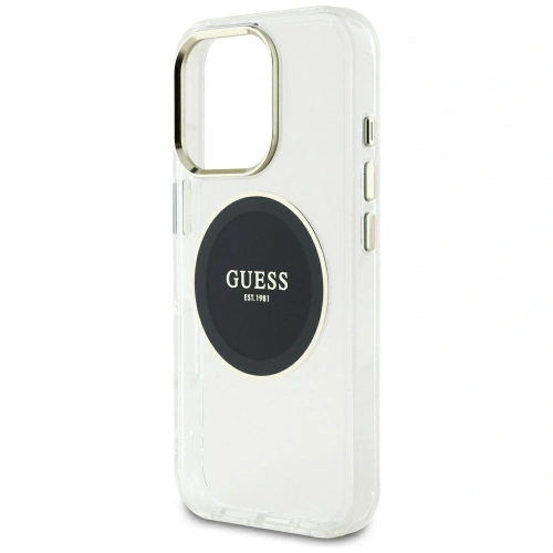 Buy Guess IML Metal Colored Circle Classic Logo MagSafe Apple iPhone 16 Pro Max black - GUE4557 - {ean13} - Home Screen Store Europe