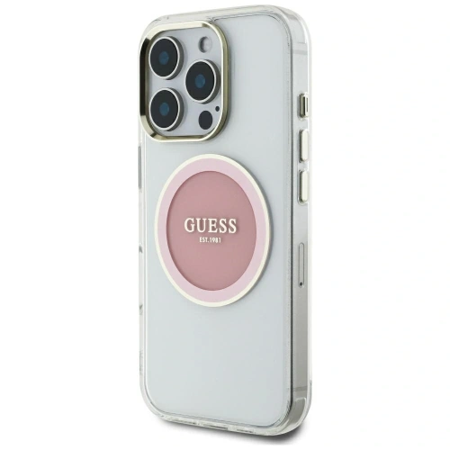 Kup Hádejte IML Metal Barevný Kruh Klasické Logo MagSafe Apple iPhone 16 Pro Max růžový - GUE4558 - {ean13} - Sklep Home Screen