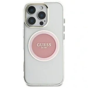 Kup Guess IML Metal Colorat Cerc Logo Clasic MagSafe Apple iPhone 16 Pro Max roz. - GUE4558 - {ean13} - Sklep Home Screen
