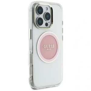 Kup Guess IML Metal Colorat Cerc Logo Clasic MagSafe Apple iPhone 16 Pro Max roz. - GUE4558 - {ean13} - Sklep Home Screen