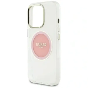 Kup Guess IML Metal Colorat Cerc Logo Clasic MagSafe Apple iPhone 16 Pro Max roz. - GUE4558 - {ean13} - Sklep Home Screen