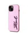 Kup Etui Karl Lagerfeld Wrinkled Metal Signature do Apple iPhone 15 różowy - KLD22042 - {ean13} - Sklep Home Screen