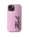 Kup Karl Lagerfeld Zmačkaný kovový podpis Apple iPhone 15 růžový - KLD22042 - {ean13} - Sklep Home Screen