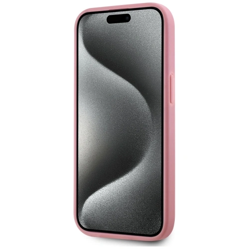 Kup Karl Lagerfeld Zmačkaný kovový podpis Apple iPhone 15 růžový - KLD22042 - {ean13} - Sklep Home Screen
