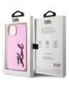Buy Karl Lagerfeld Wrinkled Metal Signature Apple iPhone 15 pink - KLD22042 - {ean13} - Home Screen Store Europe