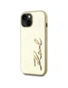 Kup Karl Lagerfeld Gyűrött Fém Aláírás Apple iPhone 15 arany - KLD22043 - {ean13} - Sklep Home Screen