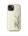 Kup Karl Lagerfeld zerknittertes Metall-Signatur Apple iPhone 15 Gold - KLD22043 - {ean13} - Sklep Home Screen