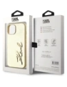Kup Karl Lagerfeld zerknittertes Metall-Signatur Apple iPhone 15 Gold - KLD22043 - {ean13} - Sklep Home Screen
