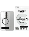 CARE od PanzerGlass Funkce Černý stojánek & QI Samsung Galaxy S25+ Plus průhledný
