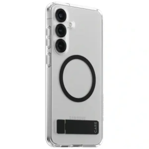 Kup CARE von PanzerGlass Feature Schwarz Kickstand & QI Samsung Galaxy S25+ Plus klar - PZG874 - {ean13} - Sklep Home Screen