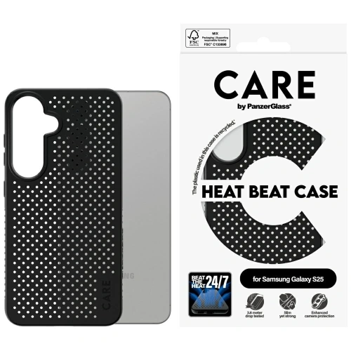 Kup CARE od PanzerGlass Funkce Heat Beat Samsung Galaxy S25 černá - PZG875 - {ean13} - Sklep Home Screen