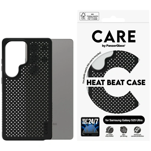 Kup CARE de la PanzerGlass Caracteristică Heat Beat Samsung Galaxy S25 Ultra negru - PZG876 - {ean13} - Sklep Home Screen
