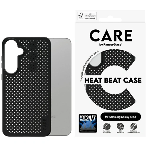 Kup CARE od PanzerGlass Funkce Heat Beat Samsung Galaxy S25+ Plus černá - PZG877 - {ean13} - Sklep Home Screen