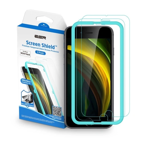 Kup Üveg ESR Képernyővédő Apple iPhone SE 2022/SE 2020/8/7 Átlátszó [2 PACK] - ESR183CL - {ean13} - Sklep Home Screen