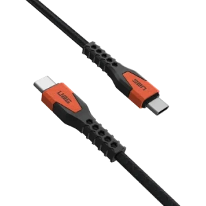 Kup Kabel USB-C / USB-C UAG Urban Armor Gear Rugged Cable 60W 1.5m (black / orange) - UAG1543 - {ean13} - Sklep Home Screen