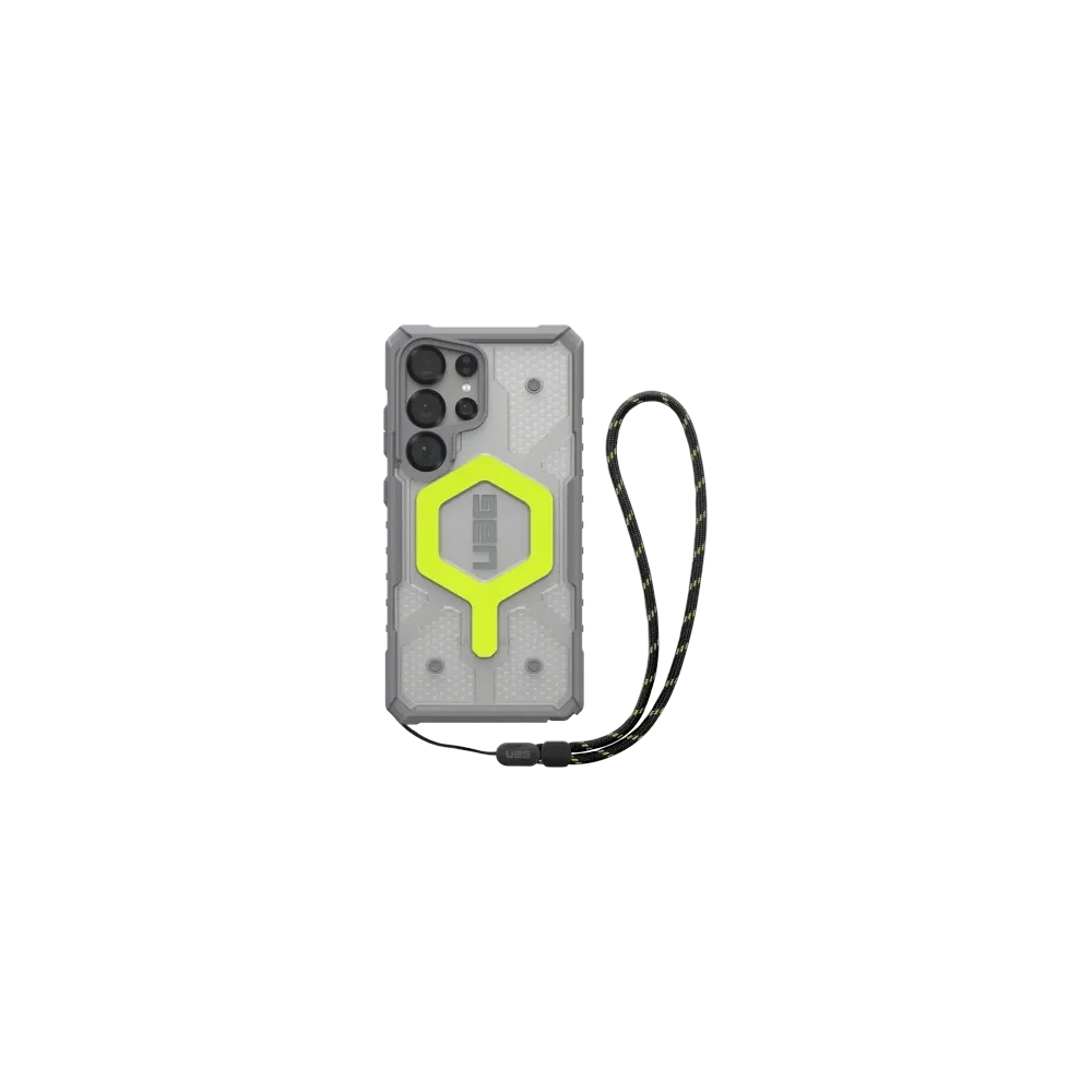 Etui UAG Urban Armor Gear Pathfinder Clear Magnet Bundle Apple Samsung Galaxy S25 Ultra MagSafe (active neon)