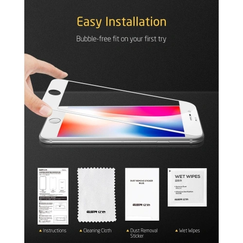 Kup Sklo ESR Screen Shield 3D Apple iPhone SE 2022/SE 2020/8/7 Bílá - ESR184WHT - {ean13} - Sklep Home Screen