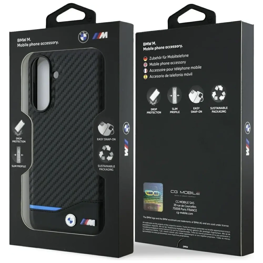 Etui BMW M Carbon do Samsung Galaxy A56 czarny