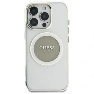 Kup Etui Guess IML Metal Colored Circle Classic Logo MagSafe do Apple iPhone 16 Pro Max szary - GUE4559 - {ean13} - Sklep Home Screen