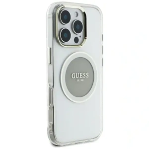 Kup Etui Guess IML Metal Colored Circle Classic Logo MagSafe do Apple iPhone 16 Pro Max szary - GUE4559 - {ean13} - Sklep Home Screen