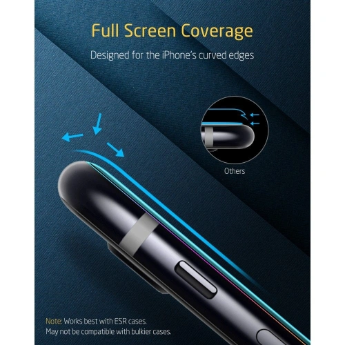 Kup Üveg ESR Screen Shield 3D Apple iPhone SE 2022/SE 2020/8/7 Fekete - ESR185BLK - {ean13} - Sklep Home Screen