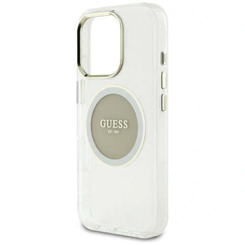 Buy Guess IML Metal Colored Circle Classic Logo MagSafe Apple iPhone 16 Pro Max grey - GUE4559 - {ean13} - Home Screen Store Europe