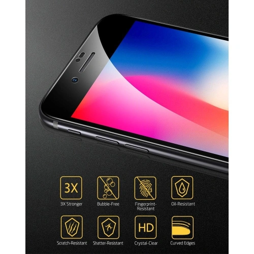 Kup Üveg ESR Screen Shield 3D Apple iPhone SE 2022/SE 2020/8/7 Fekete - ESR185BLK - {ean13} - Sklep Home Screen