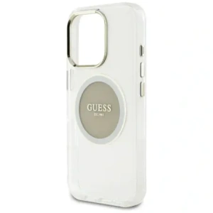 Kup Etui Guess IML Metal Colored Circle Classic Logo MagSafe do Apple iPhone 16 Pro szary - GUE4561 - {ean13} - Sklep Home Screen
