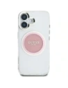 Kup Guess IML Metal Colorat Cerc Logo Clasic MagSafe Apple iPhone 16 roz - GUE4562 - {ean13} - Sklep Home Screen